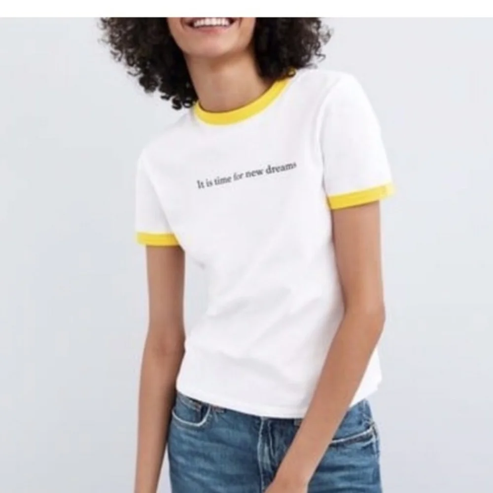 Zara white slogan tee - Picture 3 of 4